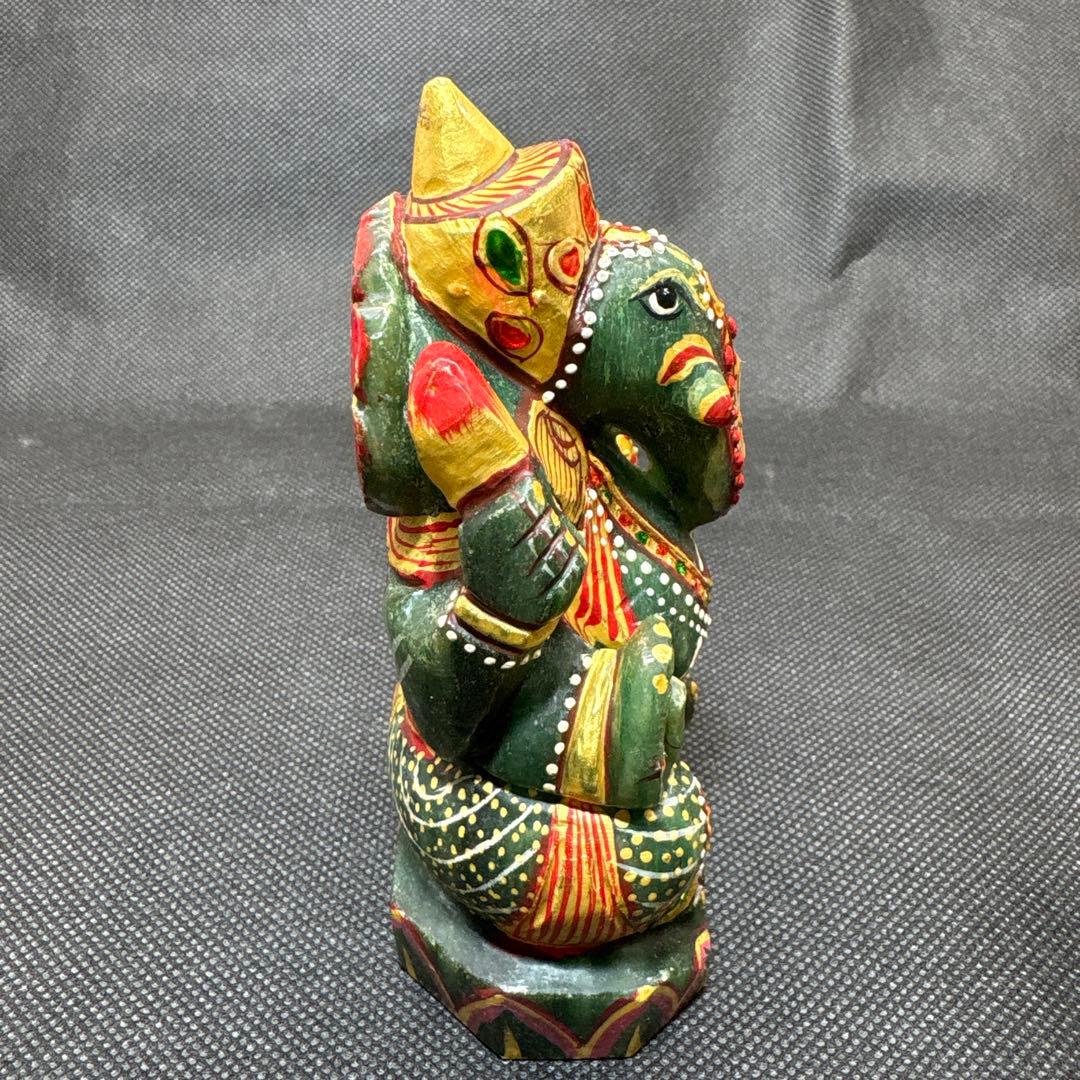 1点物　強大アベンチュリン　ガネーシャ　置物　守り神　守護神　厄除け　金運