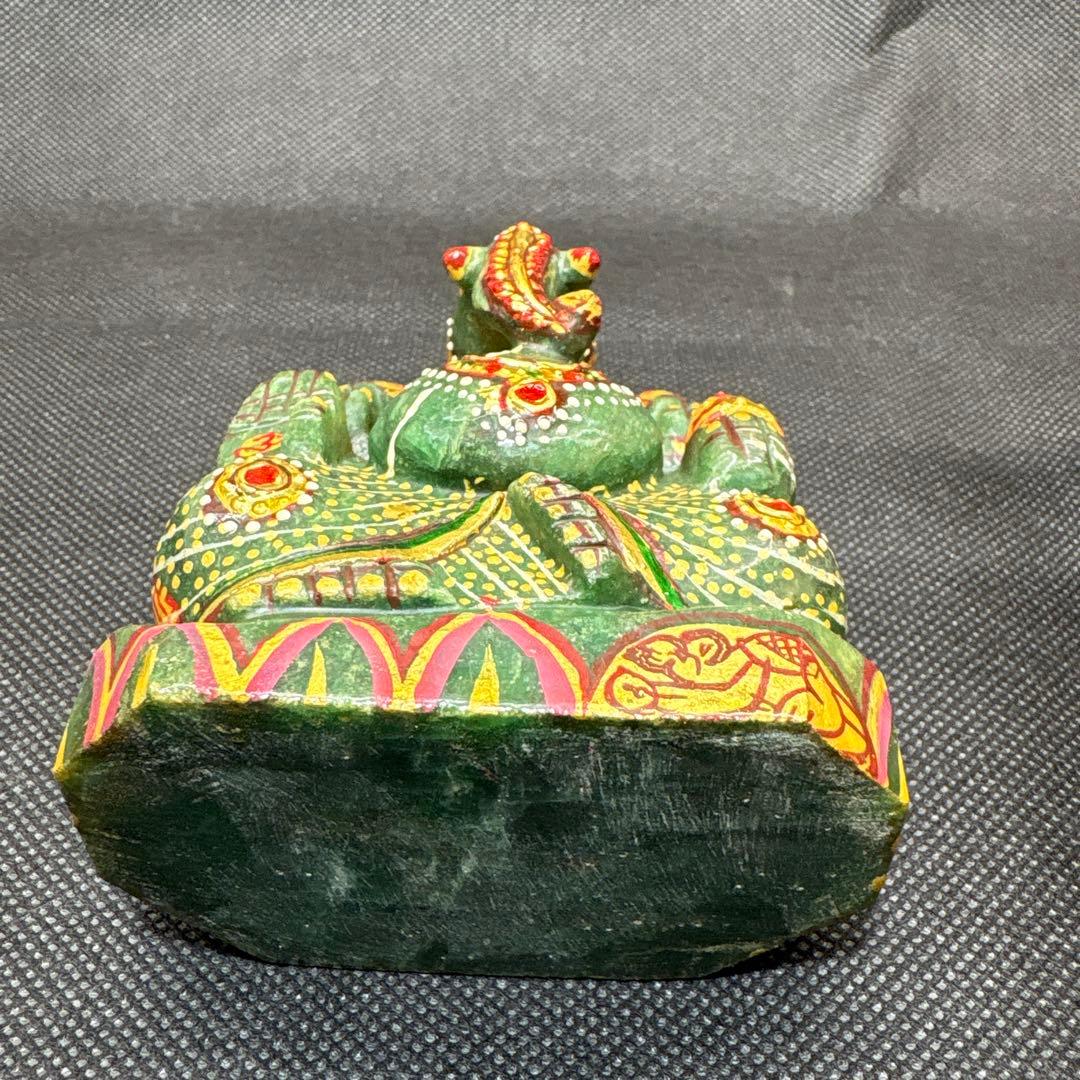 1点物　強大アベンチュリン　ガネーシャ　置物　守り神　守護神　厄除け　金運