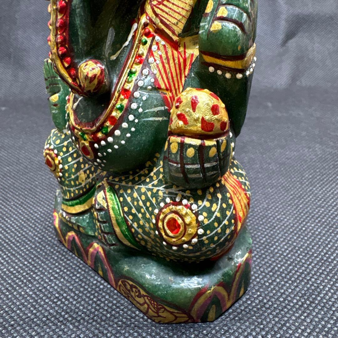 1点物　強大アベンチュリン　ガネーシャ　置物　守り神　守護神　厄除け　金運