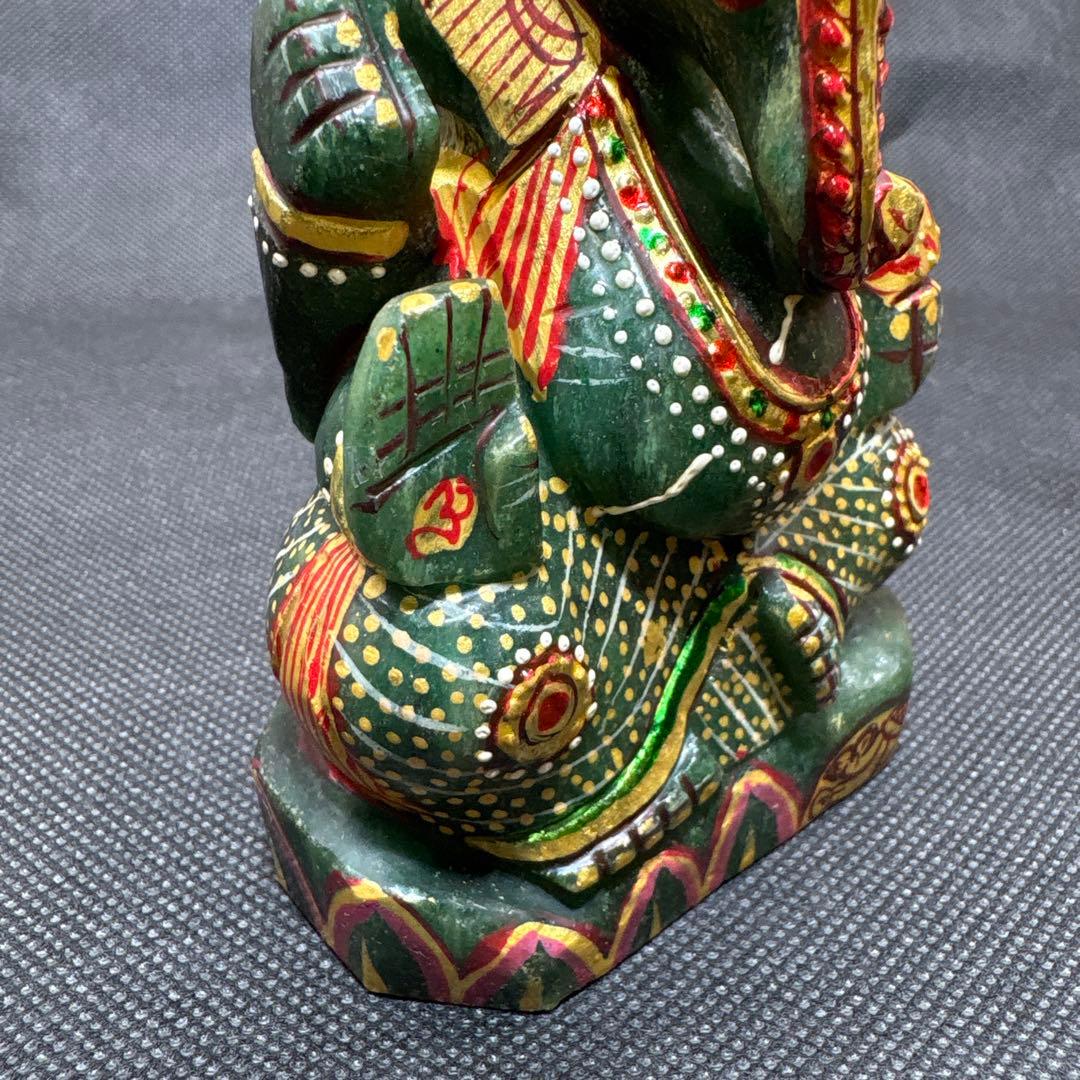 1点物　強大アベンチュリン　ガネーシャ　置物　守り神　守護神　厄除け　金運