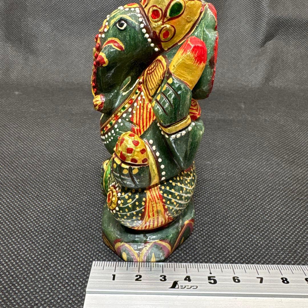 1点物　強大アベンチュリン　ガネーシャ　置物　守り神　守護神　厄除け　金運