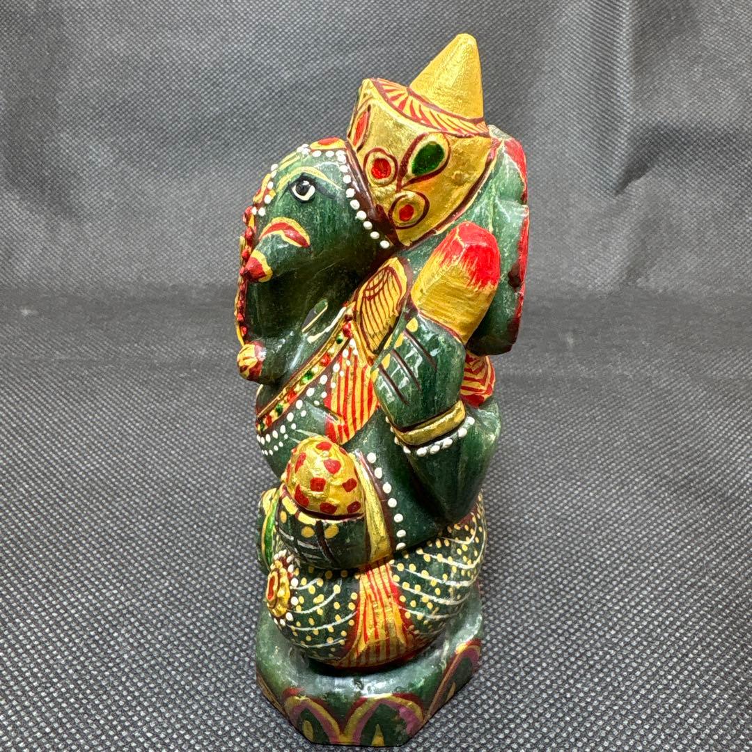 1点物　強大アベンチュリン　ガネーシャ　置物　守り神　守護神　厄除け　金運