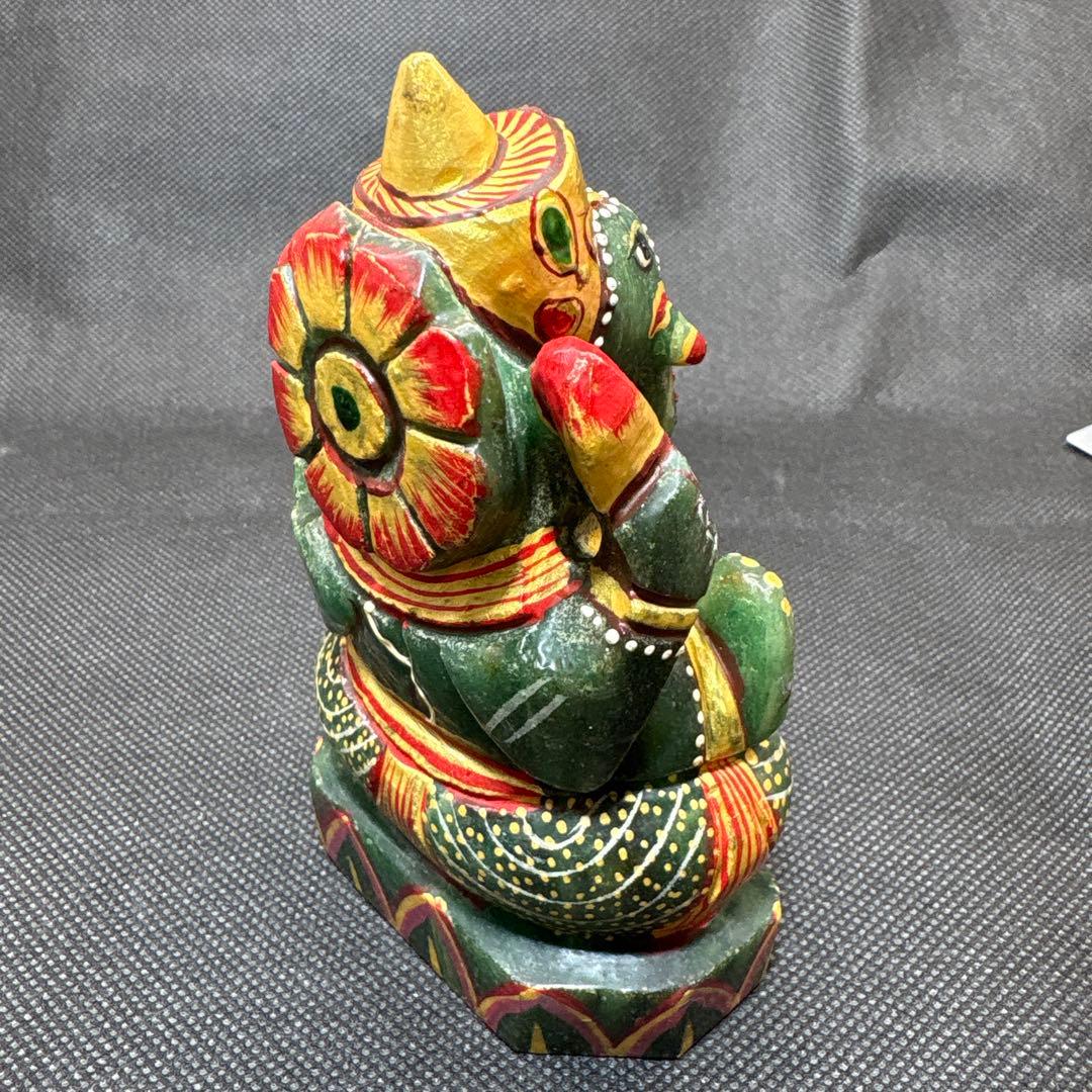1点物　強大アベンチュリン　ガネーシャ　置物　守り神　守護神　厄除け　金運
