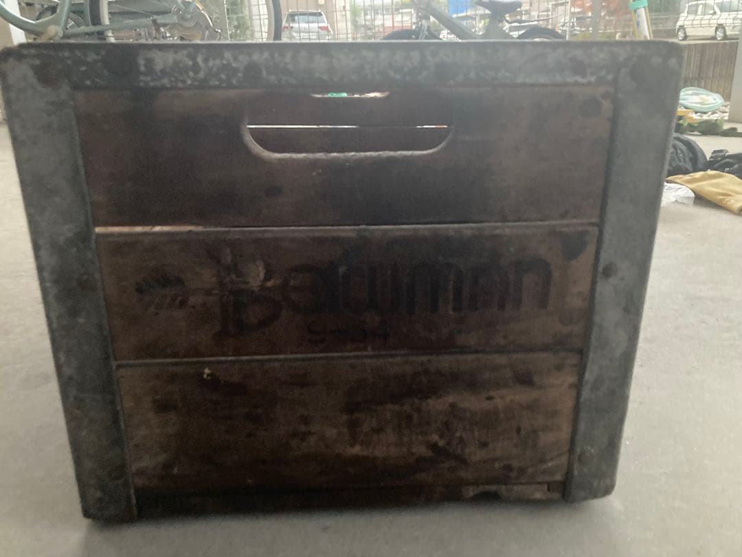 ヴィンテージ 木製ボックス BOWMAN コンテナ キャンプ