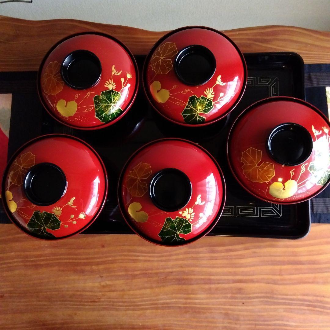 蛤椀　つわぶき　５客　 新品・未使用