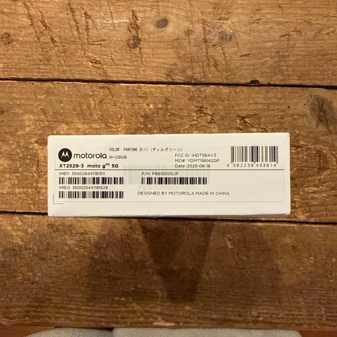 motorola 　moto g66j 5G ディルグリーン