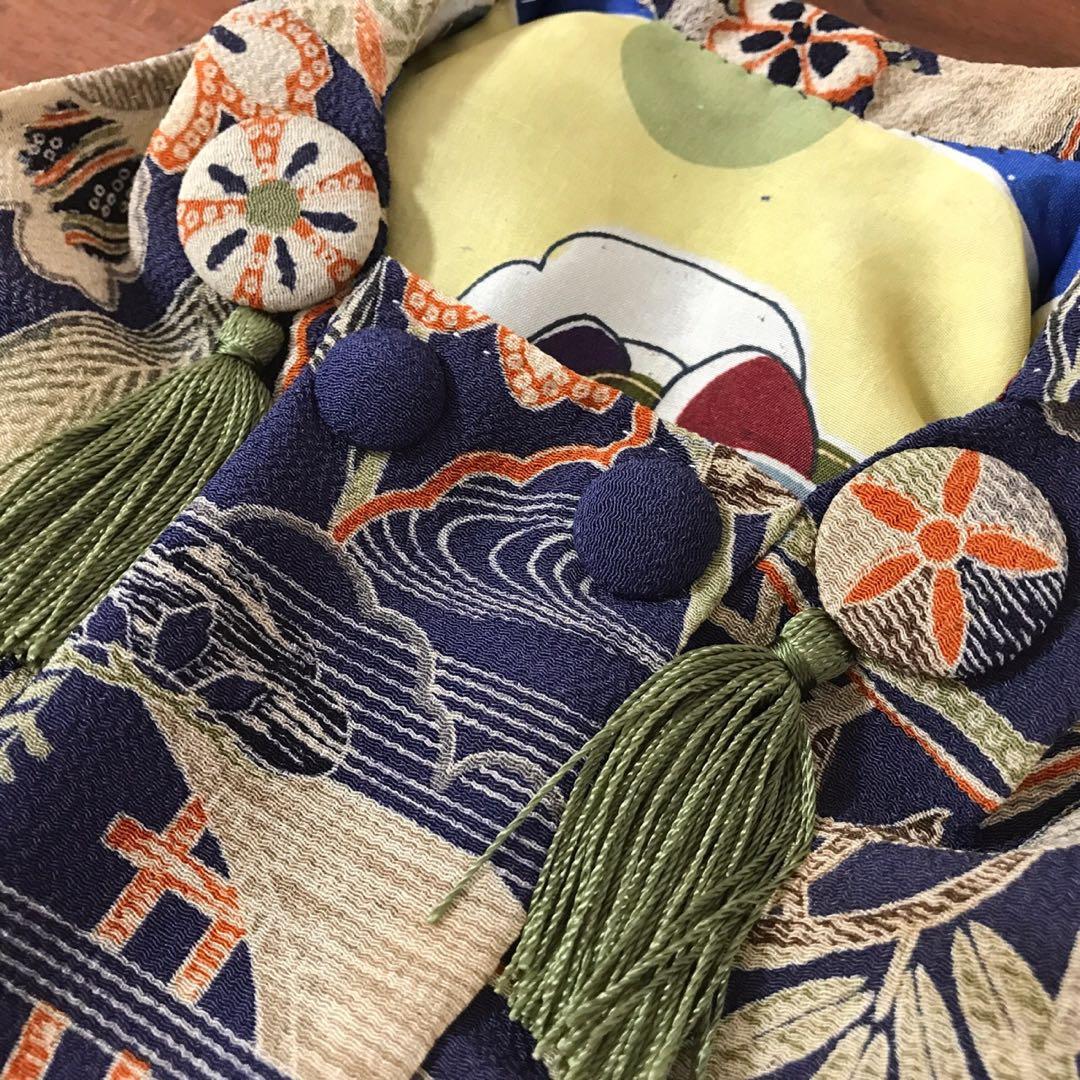 ＊ 市松人形 被布 10号〜12号 ロング ＊ 大正縮緬 正絹 アンティーク