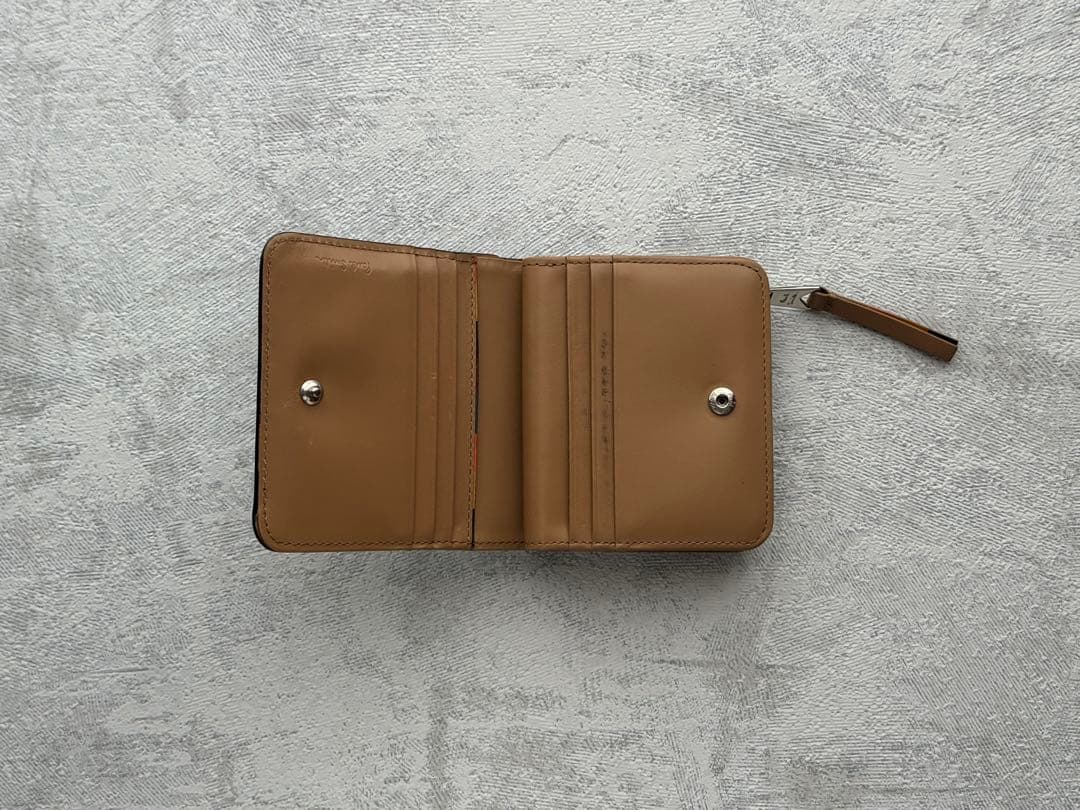 ポールスミス paul smith 折財布 ネイビー ブライトストライププラー