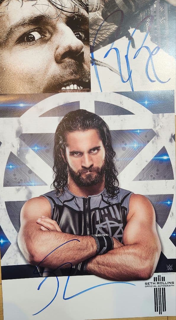 WWE　アンブローズ　セス　ロリンズ　ローマン　レインズ　サインポスター