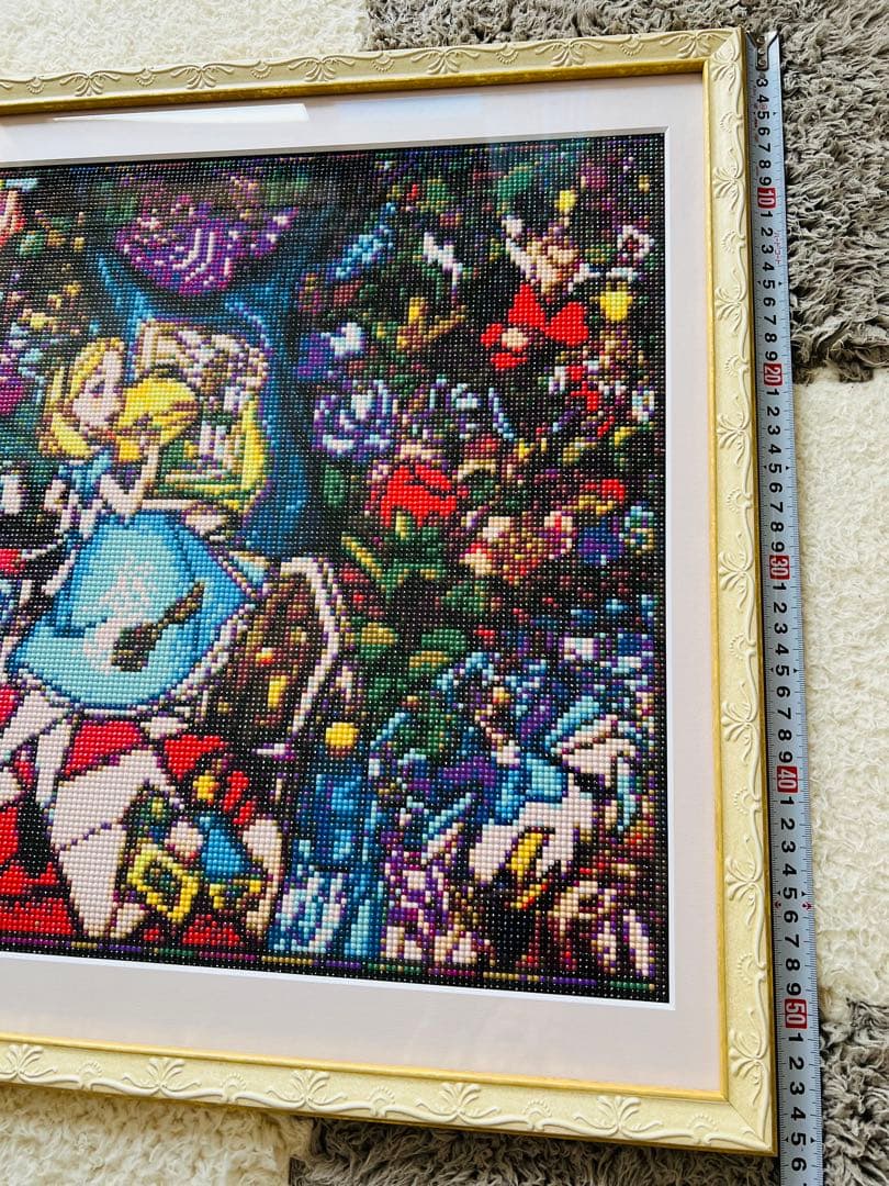 特大 ディズニー 不思議な国のアリス ダイヤモンドアート 額付き 完成品