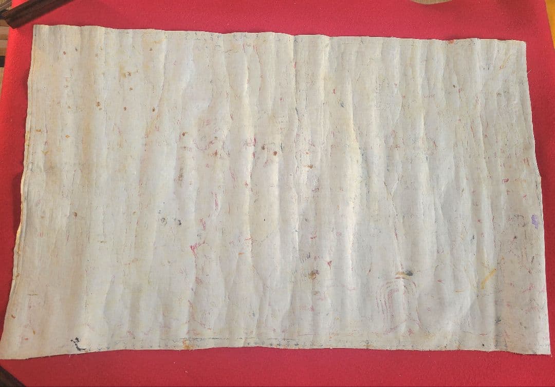 まくり　東南アジア？　絵画　宗教画？　布地、キャンパス地？　書画、骨董品、美術品