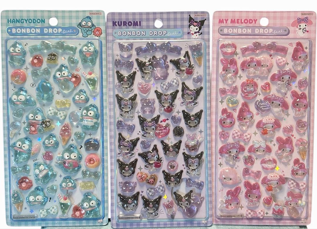 国内正規品サンリオ第2弾ボンボンドロップシールBONBONDROPSEAL