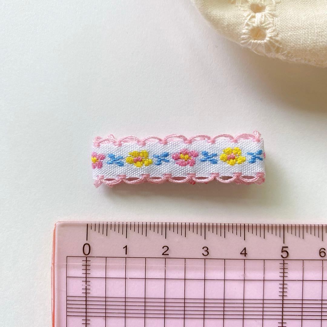 ❁チロリアンリボン1❁ ベビーヘアピン　ベビーヘアクリップ　ベビーヘアゴム