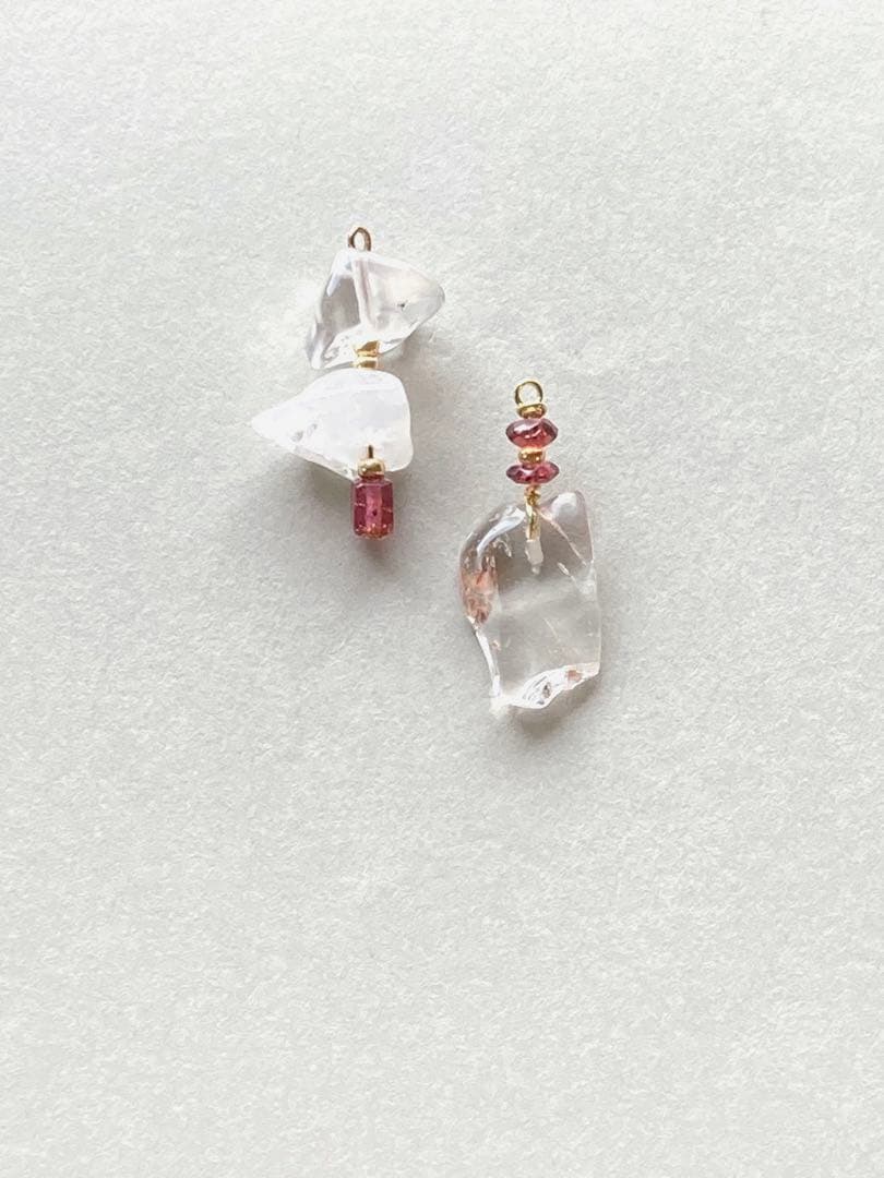 no.309 モザンビークガーネットとラフなエピドート　一点物