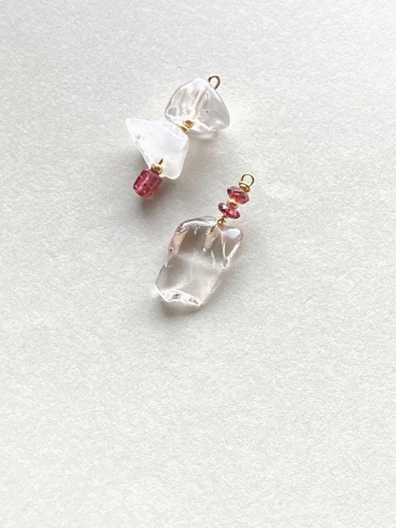 no.309 モザンビークガーネットとラフなエピドート　一点物