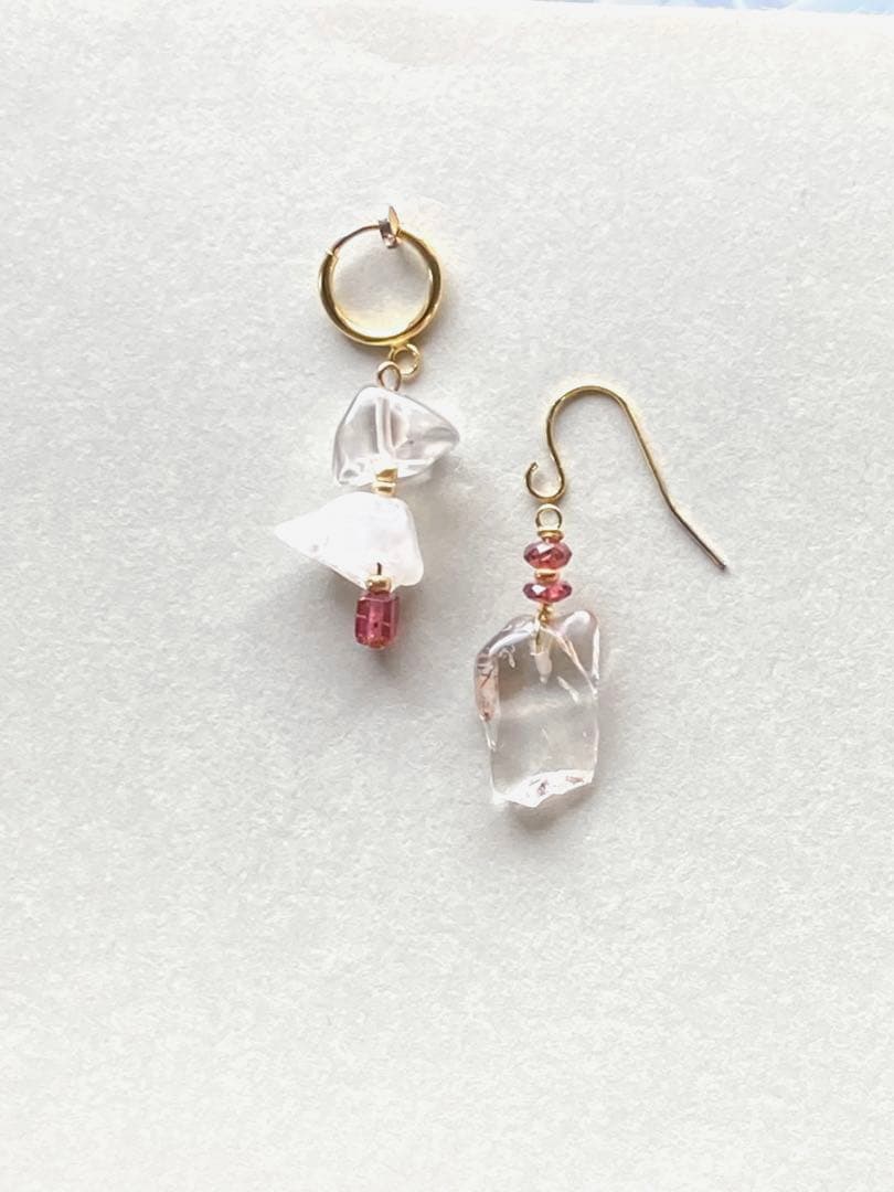 no.309 モザンビークガーネットとラフなエピドート　一点物