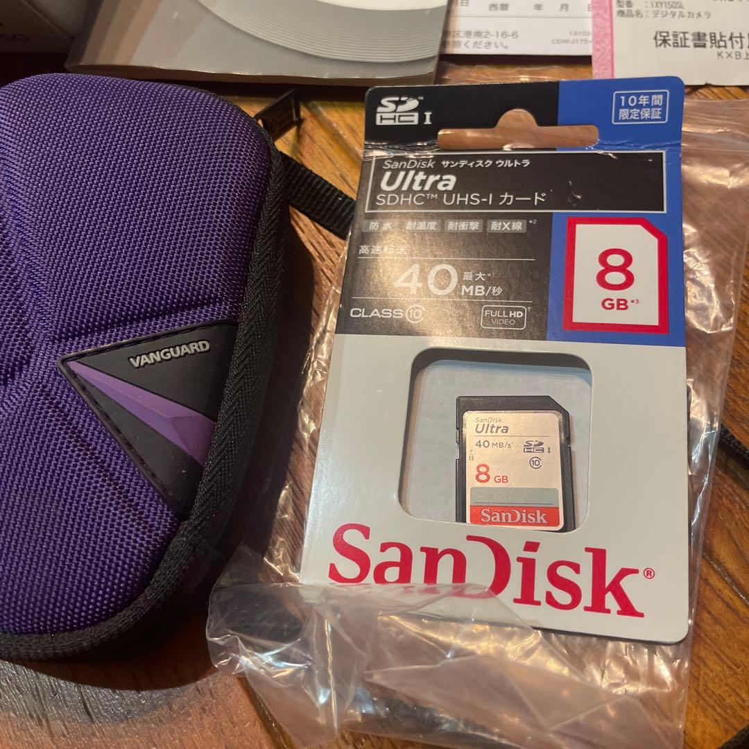 キャノン　Canon IXY150 コンパクトデジタルカメラ　8GB SDHC