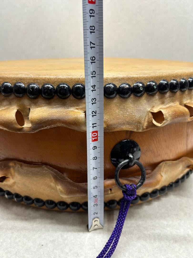 EF）平太鼓 和太鼓 平胴 本革 バチ 固定台 セット