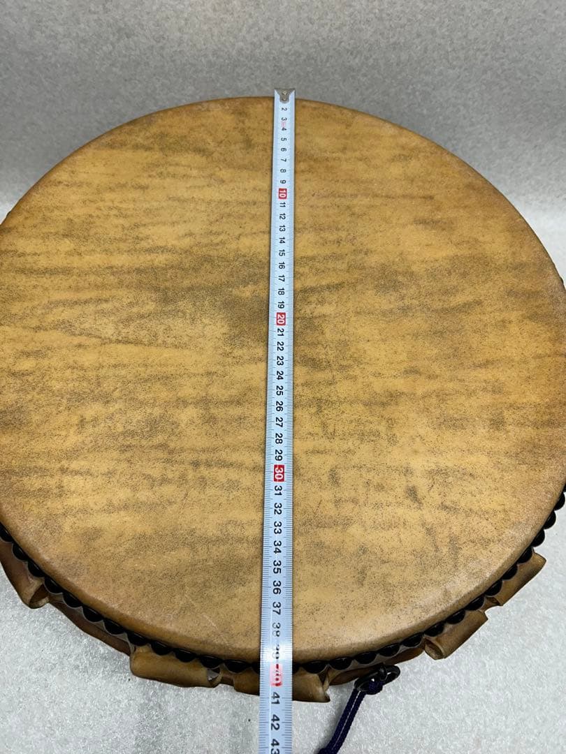 EF）平太鼓 和太鼓 平胴 本革 バチ 固定台 セット