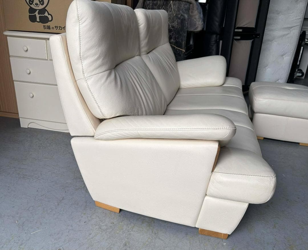 EMI KARIMOKU CHITANO 2.5人掛けソファ オットマン付