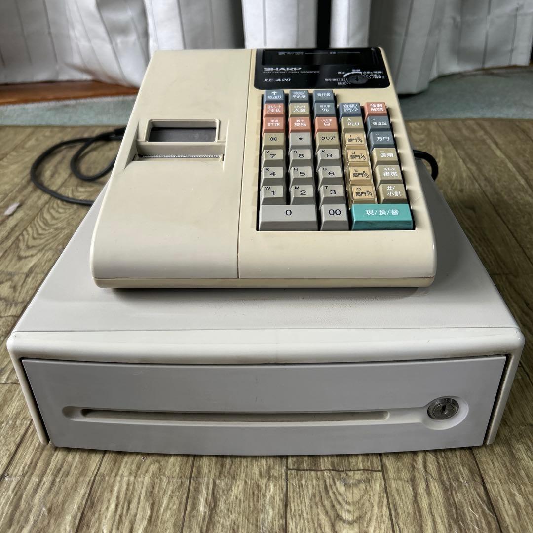 M*u様 SHARP XE-A20 電子レジスター クリーム色
