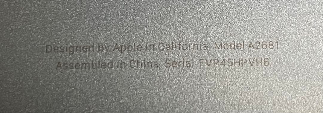 M*O様 ジャンク品　MacBook Air M2チップ　13インチ