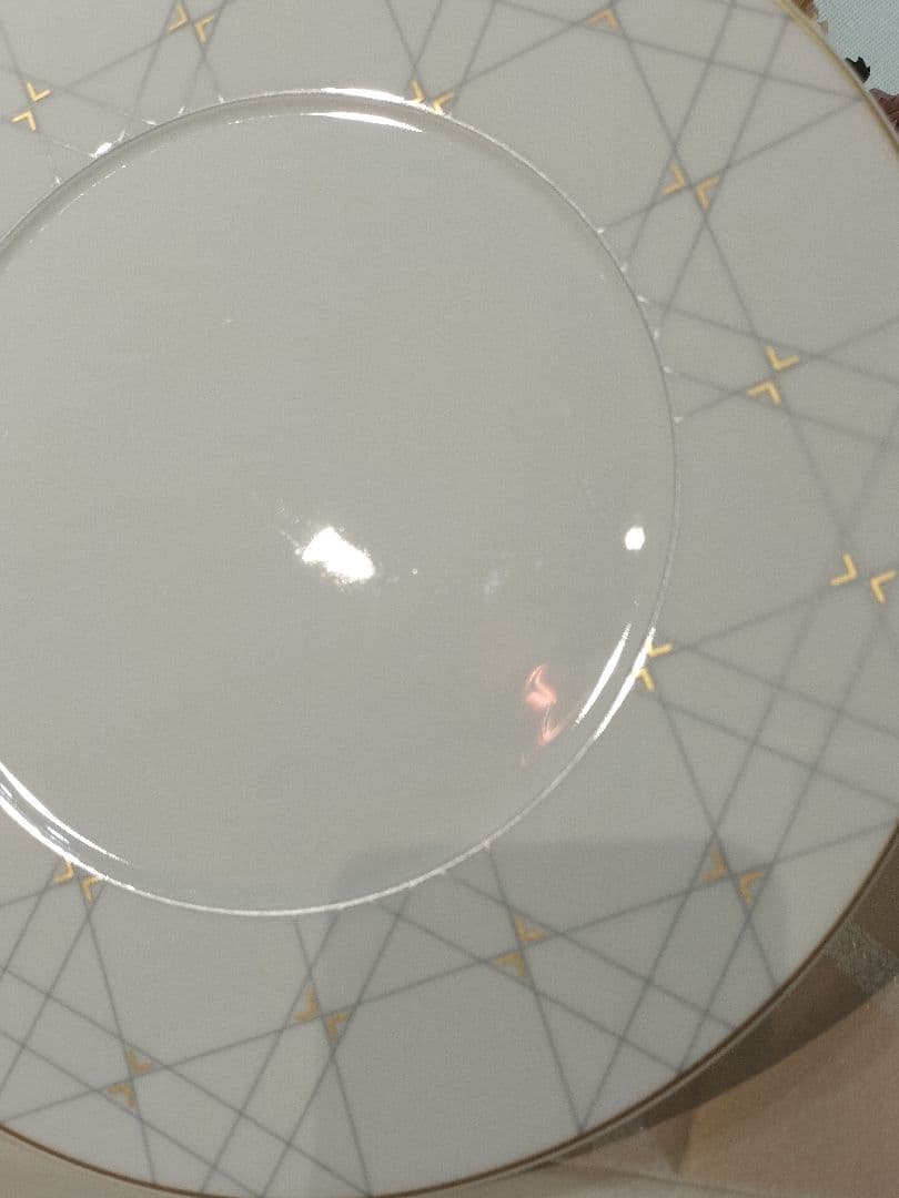 クリスチャンディオール　ディナープレート　2枚　金彩　DIOR食器　カナージュ