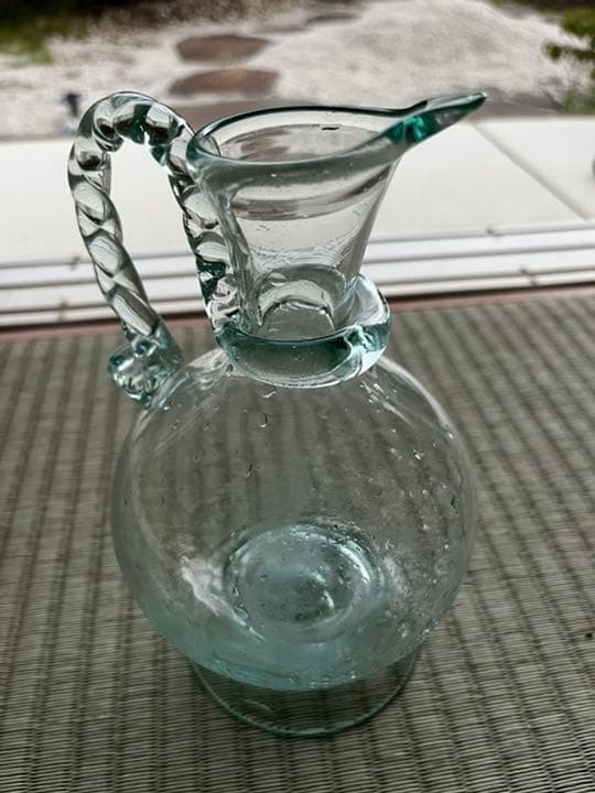 【週末限定】手作り　琉球ガラス　クリア　透明　花瓶