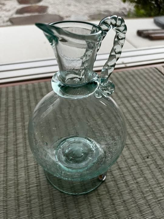 【週末限定】手作り　琉球ガラス　クリア　透明　花瓶