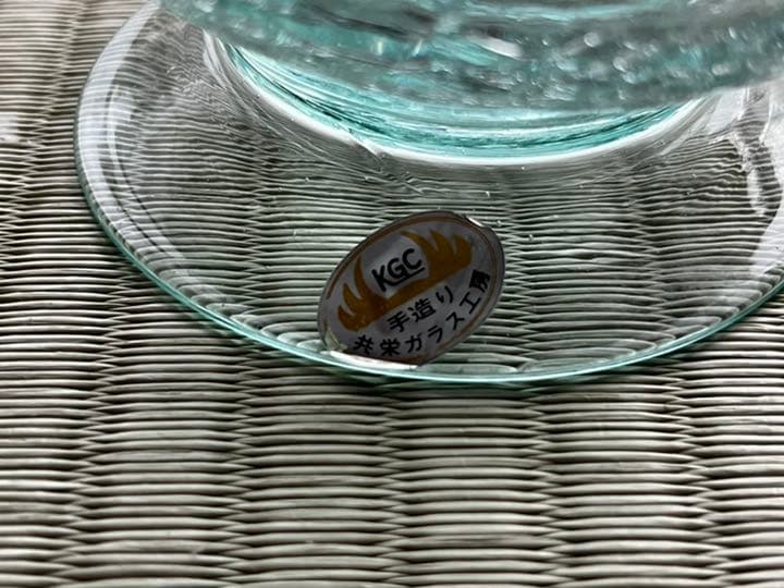 【週末限定】手作り　琉球ガラス　クリア　透明　花瓶
