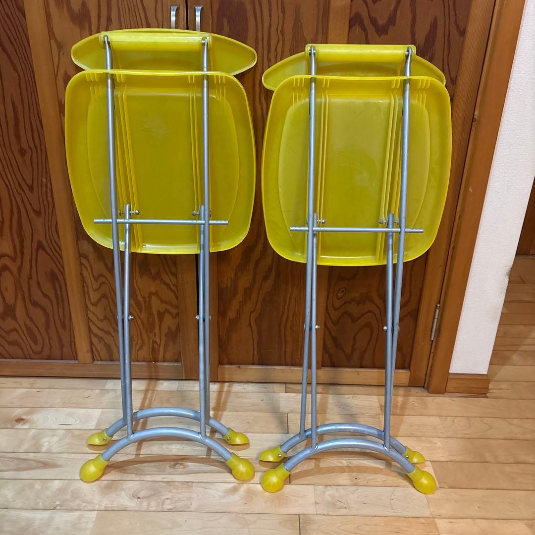 ポストモダン　90's 00's 折り畳み チェア レトロポップ 椅子 クリア