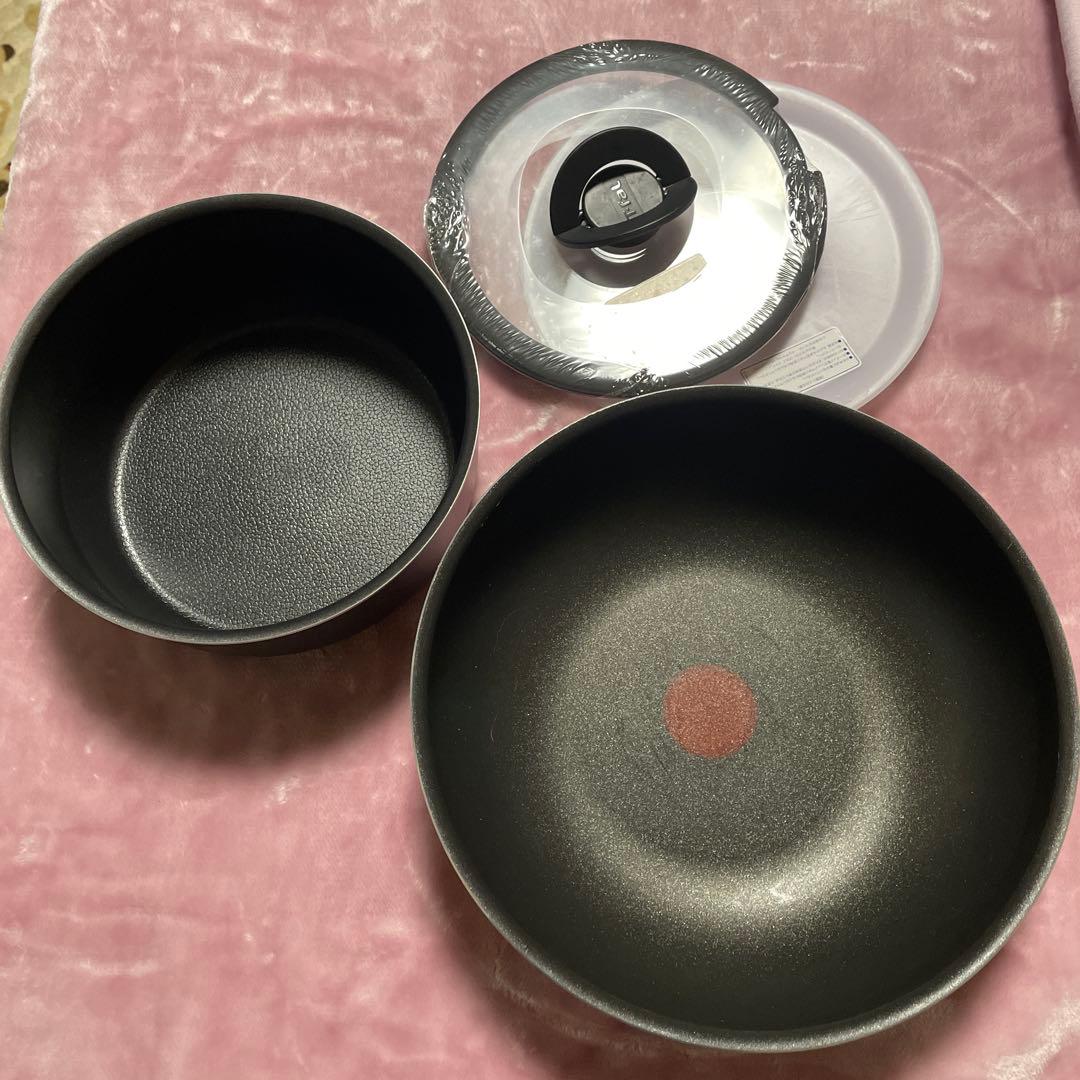 T-fal ソースパン20cm ガラス蓋とシールリッド ウォックパン　26cm