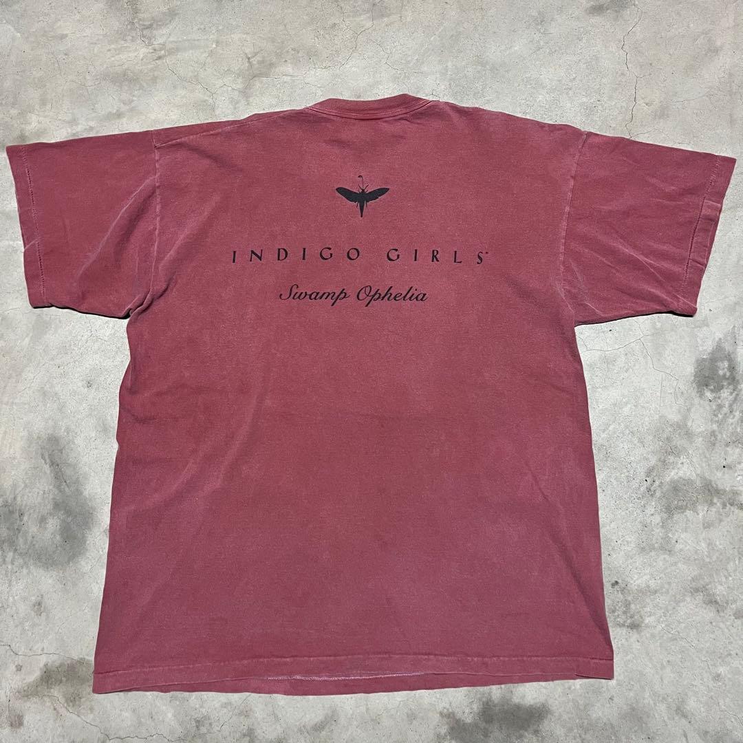 XL 90s USA製INDIGO GIRLS ビンテージ バンド Tシャツ