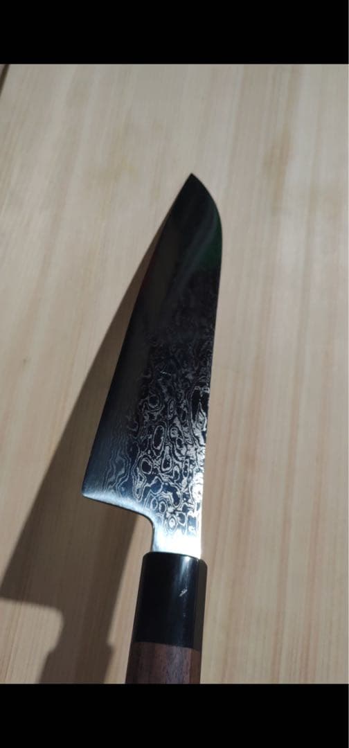 日野浦司作 ダマスカス　ATS34 牛刀　210mm