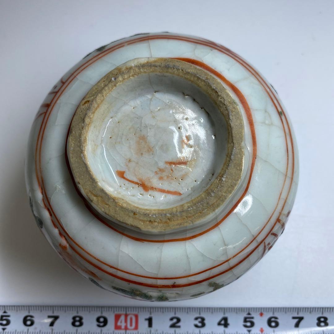 中国明時代　呉州赤絵小壺　幅約9㎝　東Y7-0331☆2Fタルチ