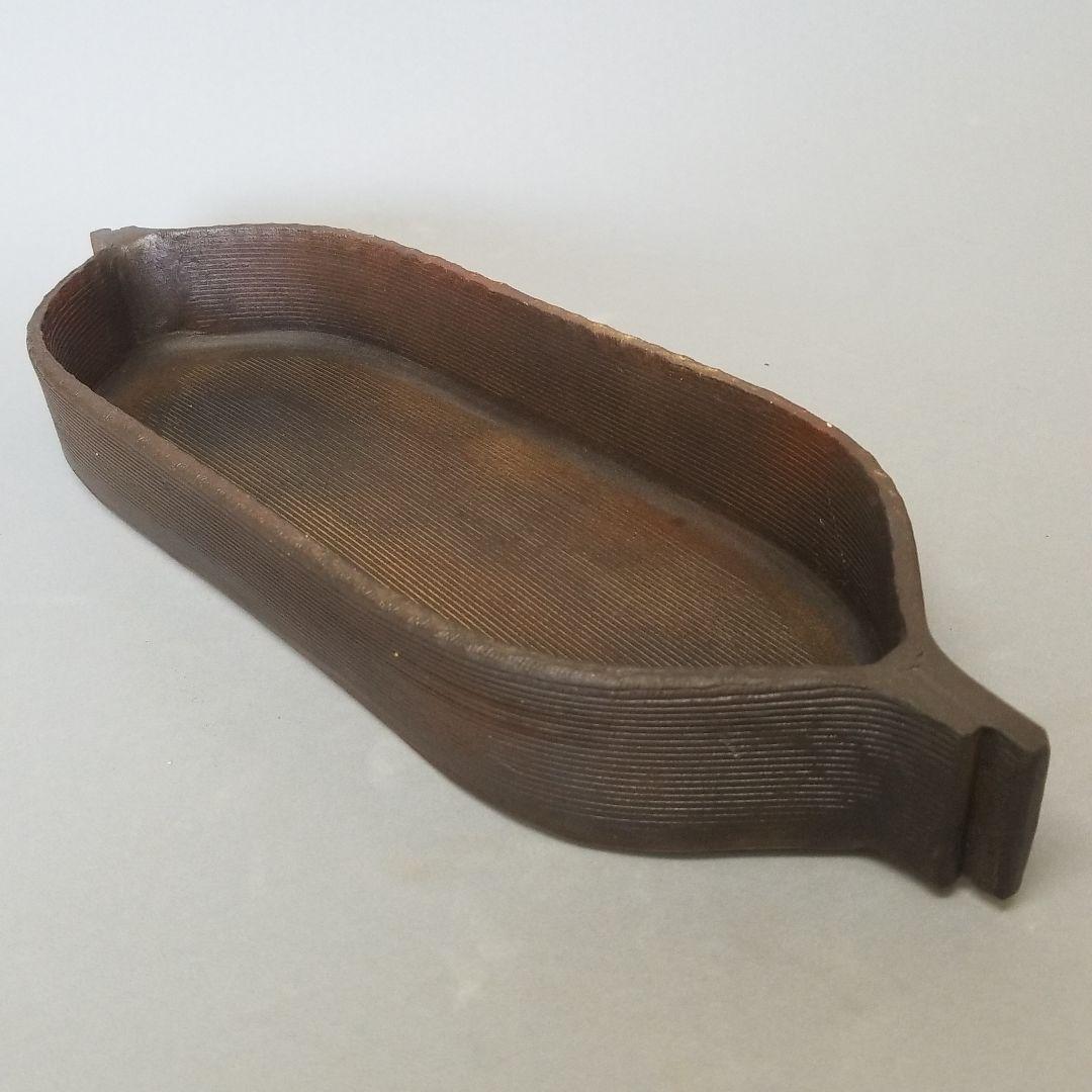 信楽焼 水盤  長形合わせ 直径４６cm