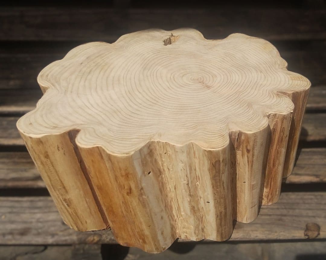 京都府深山産　天然ヒノキ　WAVES