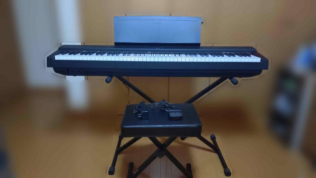 YAMAHA P-125 B Xスタンド・Xイス・ 電子ピアノ 88鍵盤 美品