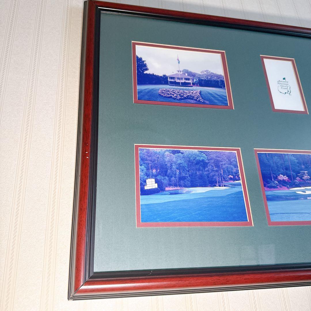 貴重 ゴルフ マスターズ Augusta 額付き絵画 アメリカ