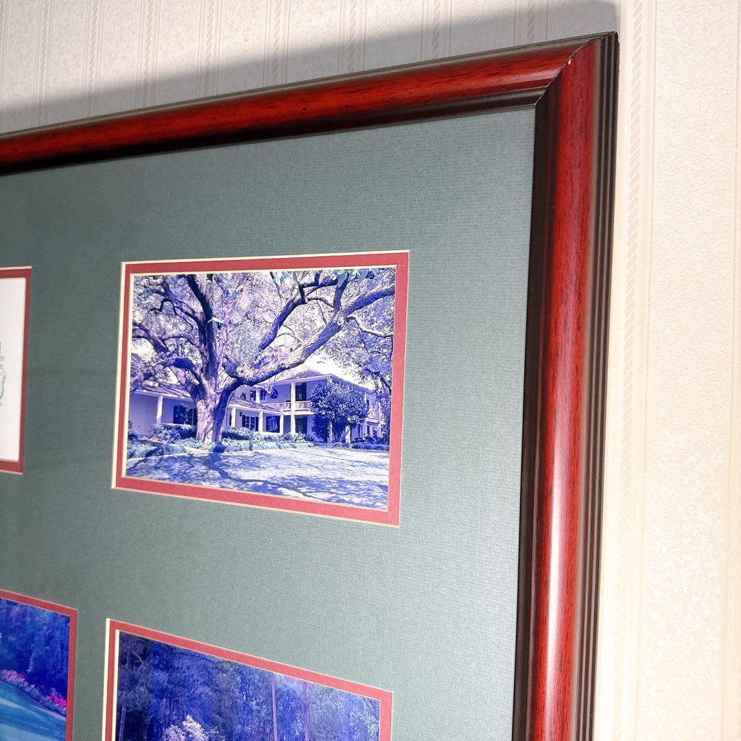 貴重 ゴルフ マスターズ Augusta 額付き絵画 アメリカ