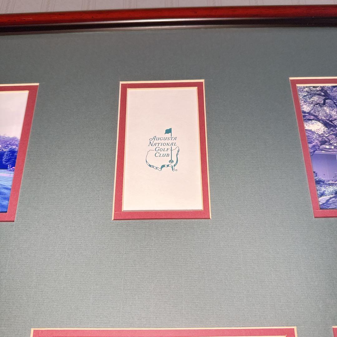 貴重 ゴルフ マスターズ Augusta 額付き絵画 アメリカ