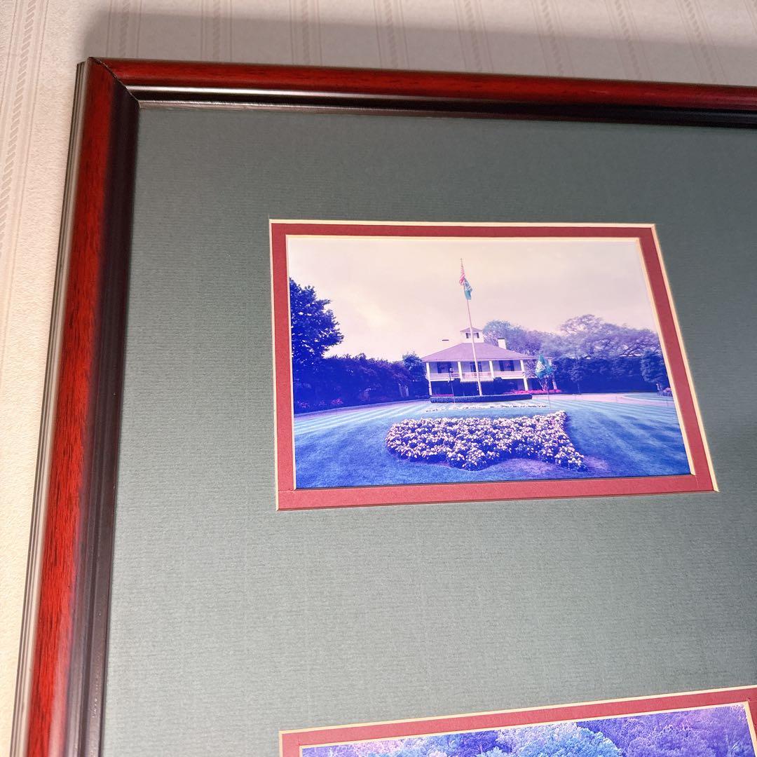 貴重 ゴルフ マスターズ Augusta 額付き絵画 アメリカ