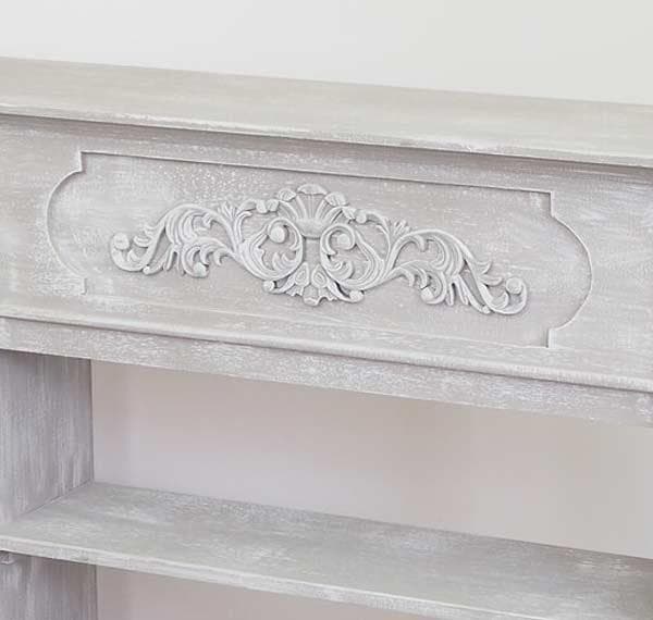 マントルピース コンソール シェルフ グレー シャビーシック 姫系 5007