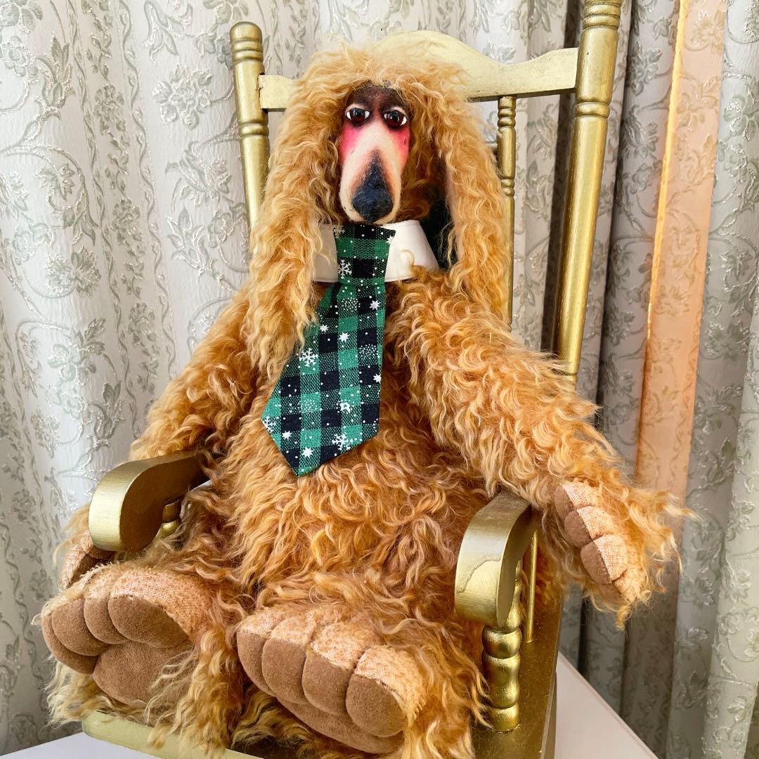 ジル バクスター　アフガンハウンド 作家　ぬいぐるみ　ロッキングチェア