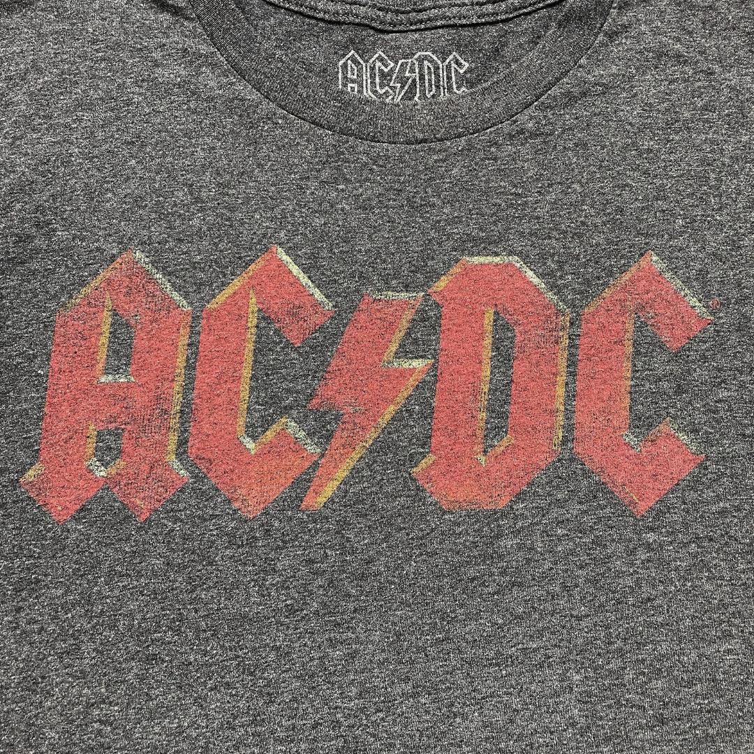 USA 古着 AC/DC ロゴプリント ロックTシャツ バンドTシャツ メンズM
