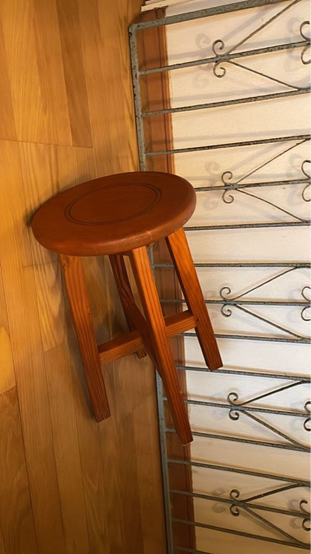 昭和 レトロ ヴィンテージ アンティーク スツール 丸椅子　古道具　蚤の市