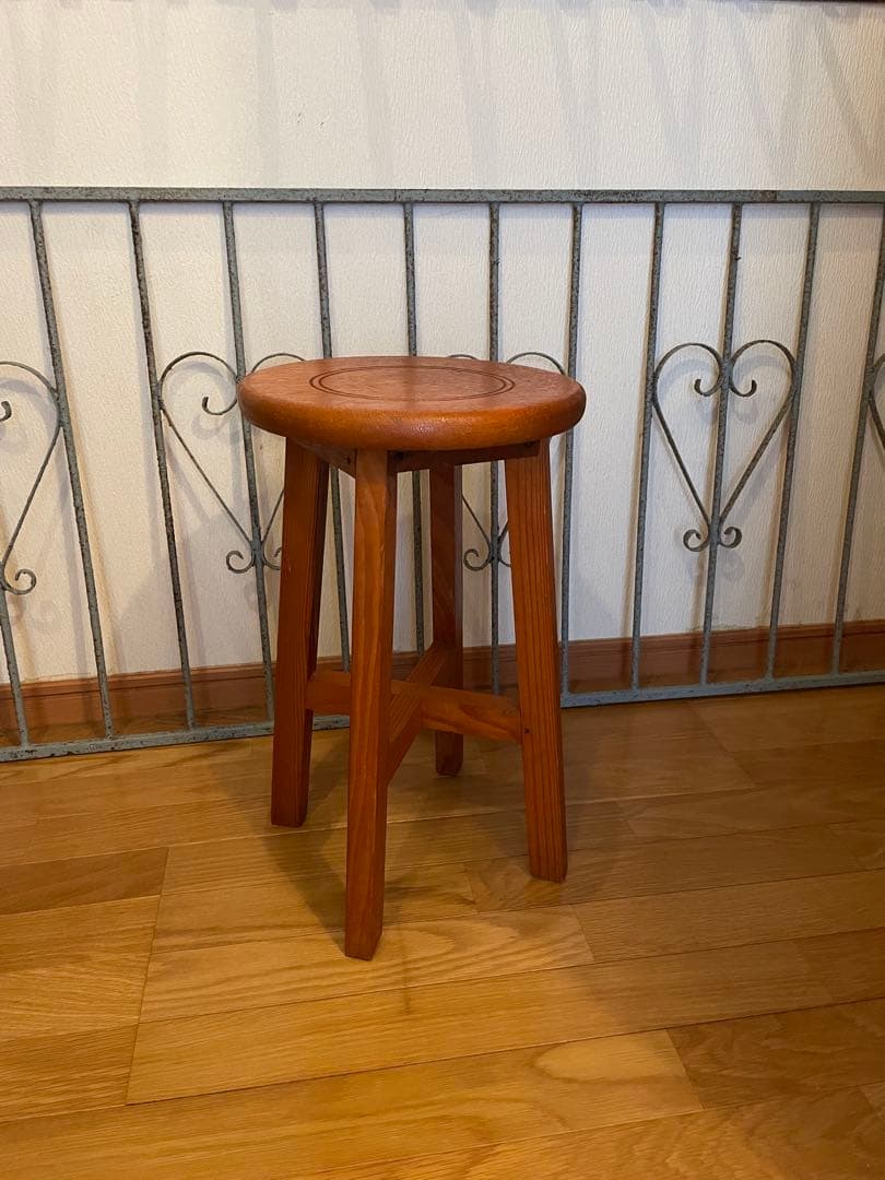 昭和 レトロ ヴィンテージ アンティーク スツール 丸椅子　古道具　蚤の市