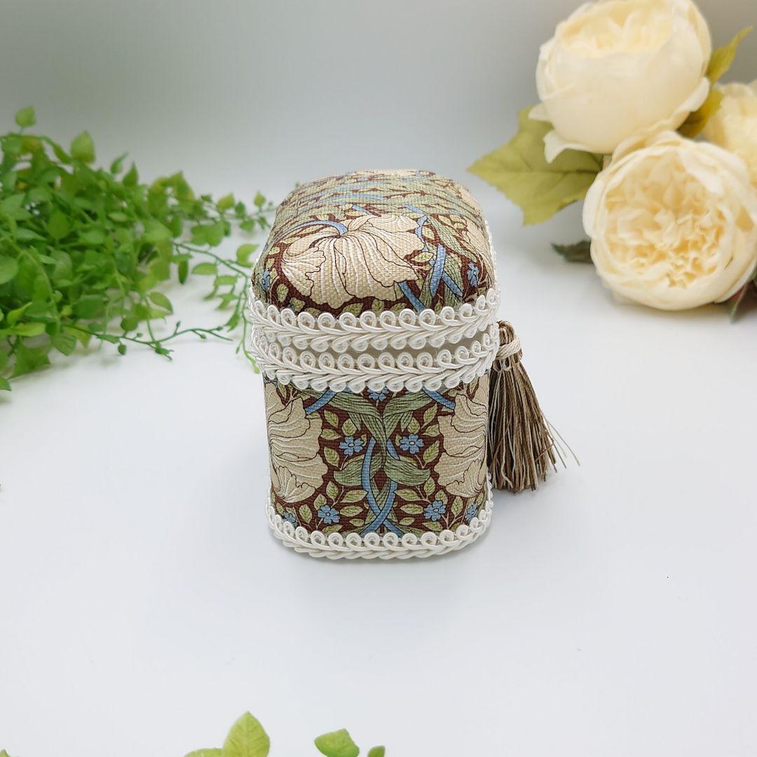 ウィリアムモリス ピンパーネル 蓋ふっくら綿棒ケース ファブリッ