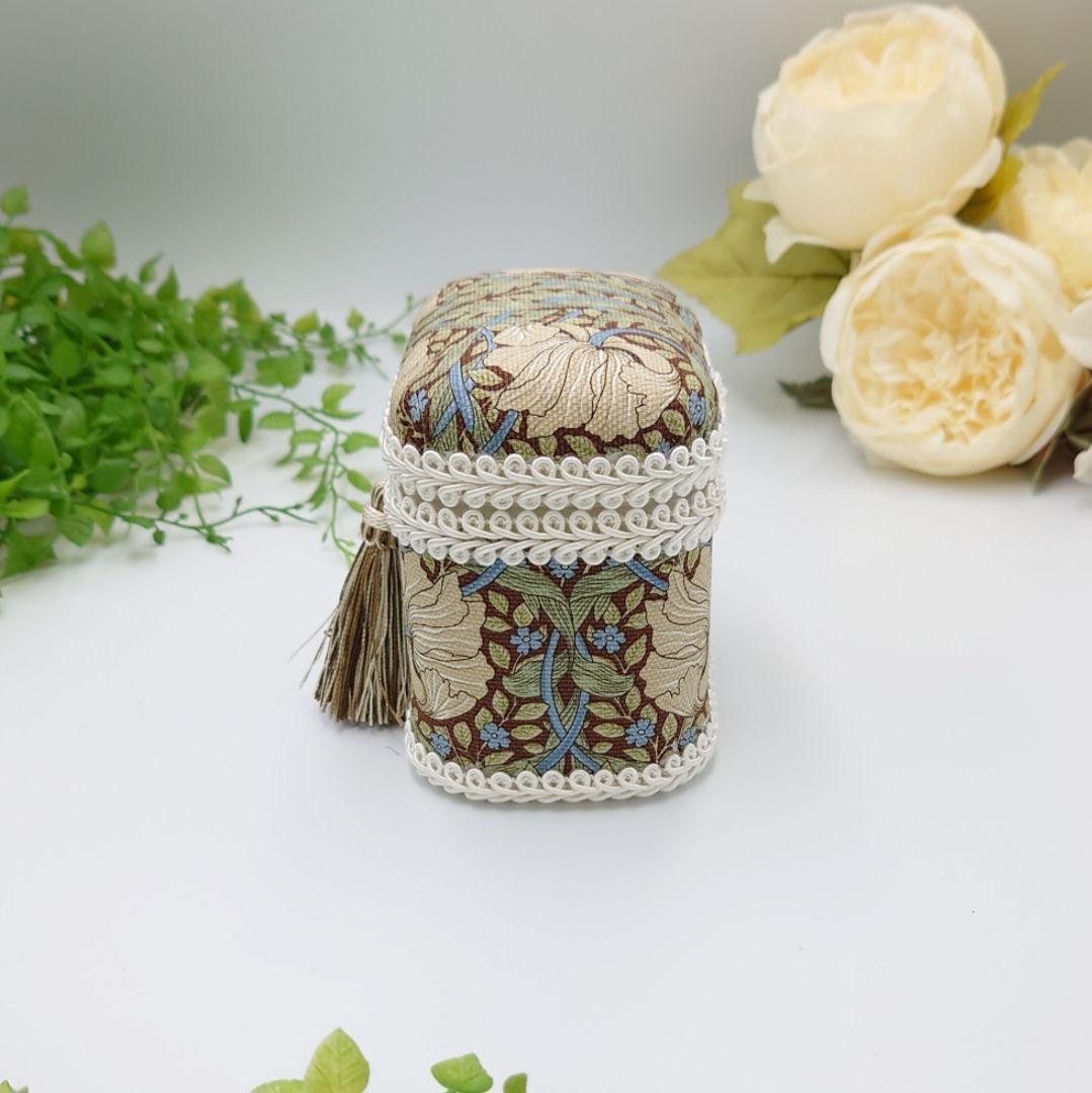 ウィリアムモリス ピンパーネル 蓋ふっくら綿棒ケース ファブリッ