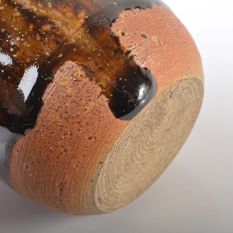 茶道具　瀬戸焼　肩衝茶入　仕覆付　時代箱　V　R6294